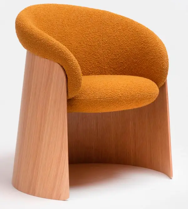 Sillón roble natural Ginger by Ondarreta