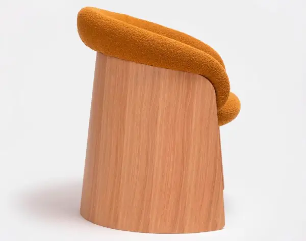 Sillón roble natural Ginger by Ondarreta
