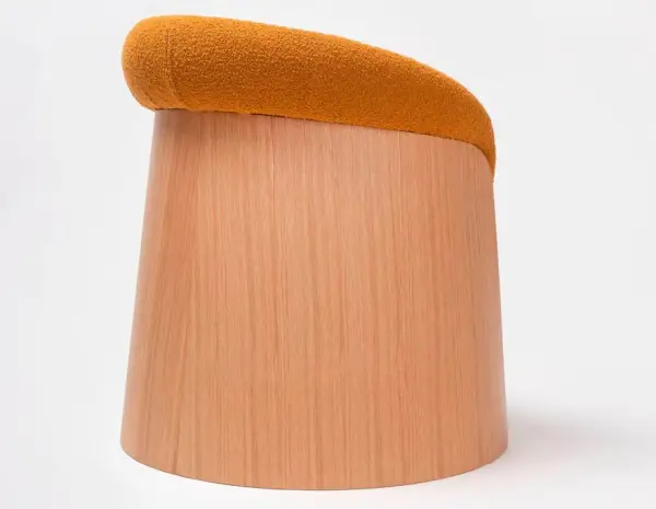 Sillón roble natural Ginger by Ondarreta