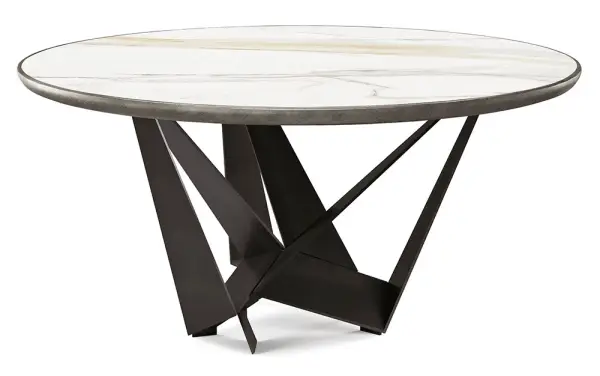 Mesa de comedor redonda keramik premium Cattelan Italia
