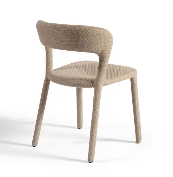 Silla tapizada gris topo Beto