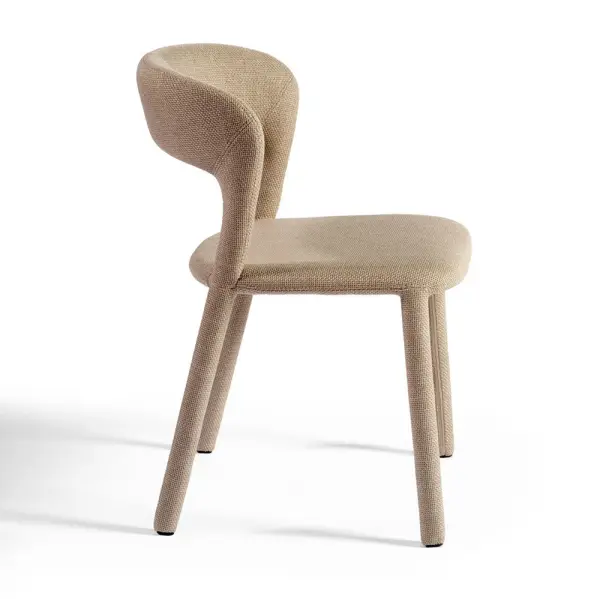 Silla tapizada gris topo Beto