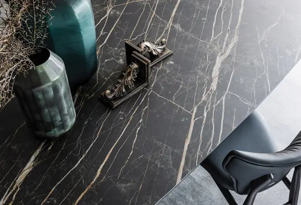 Mesa de comedor keramik portoro Skorpio Cattelan