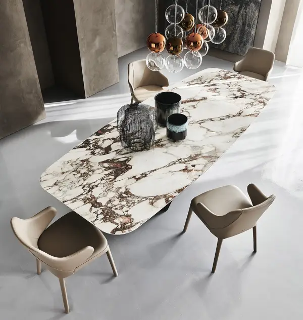 Mesa de comedor keramik breccia Skorpio Cattelan