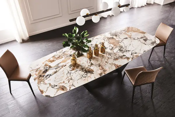 Mesa de comedor keramik makalu Skorpio Cattelan