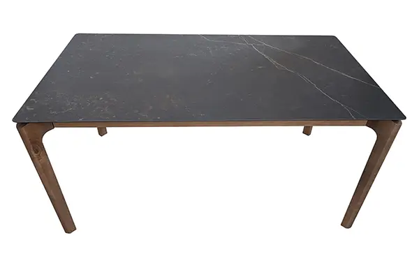 Mesa de comedor extensible porcelánico de 160 Jovik