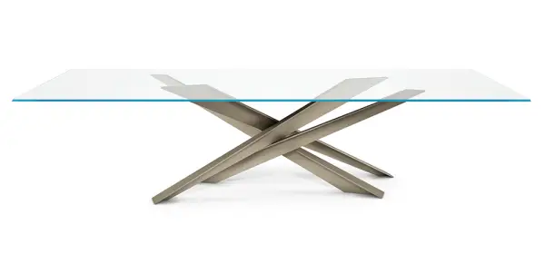 Mesa de comedor cristal Lancer Cattelan