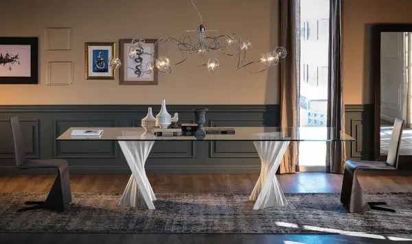 Mesa de comedor de diseño Plisset Cattelan
