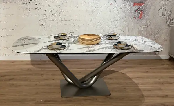 Mesa de comedor porcelánico de 180 Victory Tonin Casa