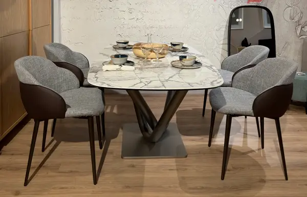 Mesa de comedor porcelánico de 180 Victory Tonin Casa
