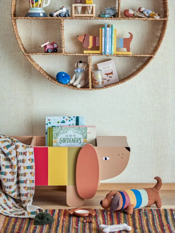 Atril para libros Charlie marrón MDF