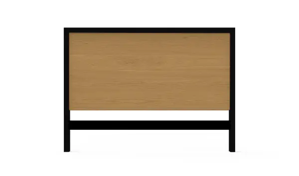 Cabecero de madera colonial Queens 150 Roble y negro