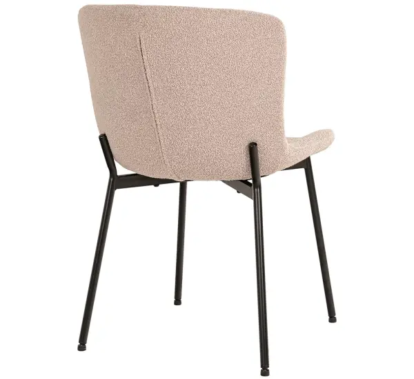 Silla bouclé beige Maceda