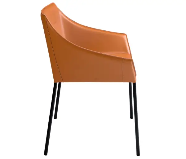 Sillón polipiel marrón Molise