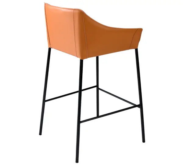 Taburete para barra de cocina polipiel marrón Molise