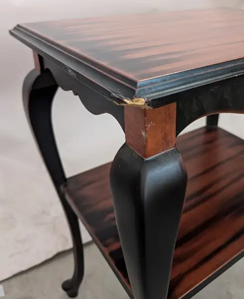 Mesa Auxiliar Vintage Burns anticuario Lig.defectos