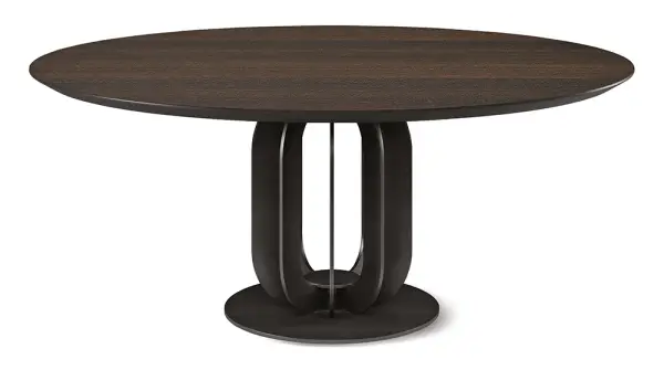 Mesa de comedor redonda madera Soho Cattelan