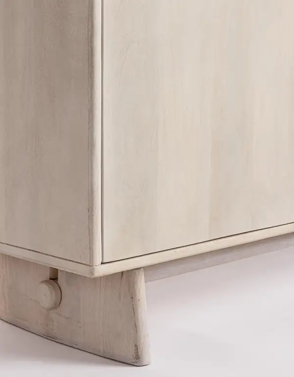 Mesa de televisión 2 puertas madera de mango Elisva