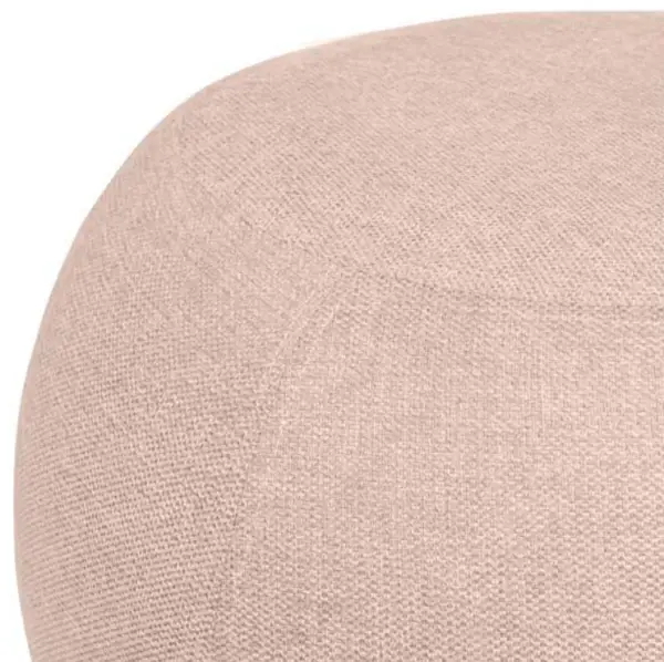 Puff redondo beige Albin