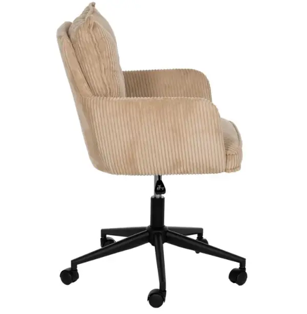 Silla ruedas beige - tejido oficina