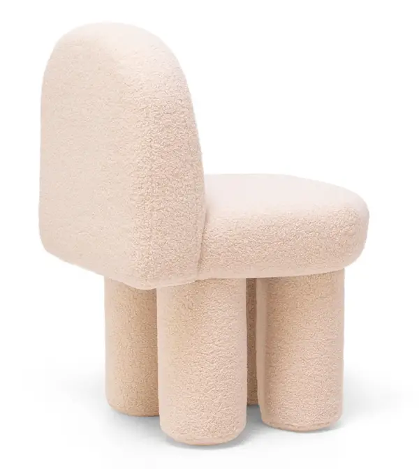 Silla tapizada Dorper minimalista