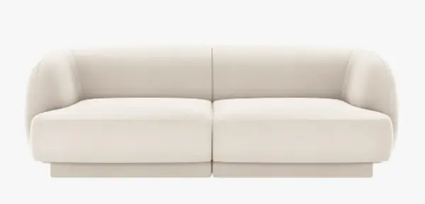 Sofá de dos piezas terciopelo miley