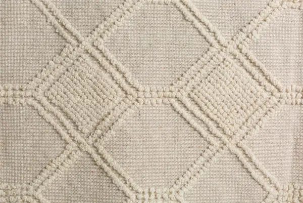 Alfombra rombos beige 130x190 Pompom
