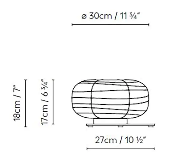 Lámpara de mesa inspiración japonesa cilíndrica Misko