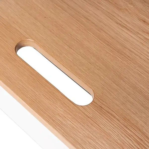 Escritorio minimalista negro roble Hudson
