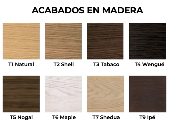 Mueble de baño nogal y vidrio Atrio