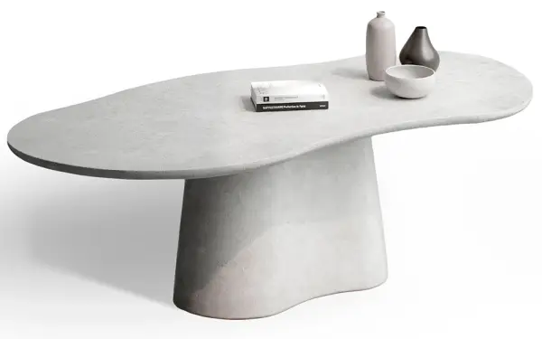 Mesa de comedor microcemento Dolmen