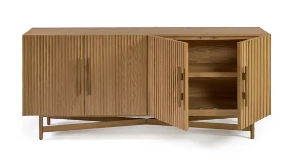 Aparador roble natural alistonado Wooden