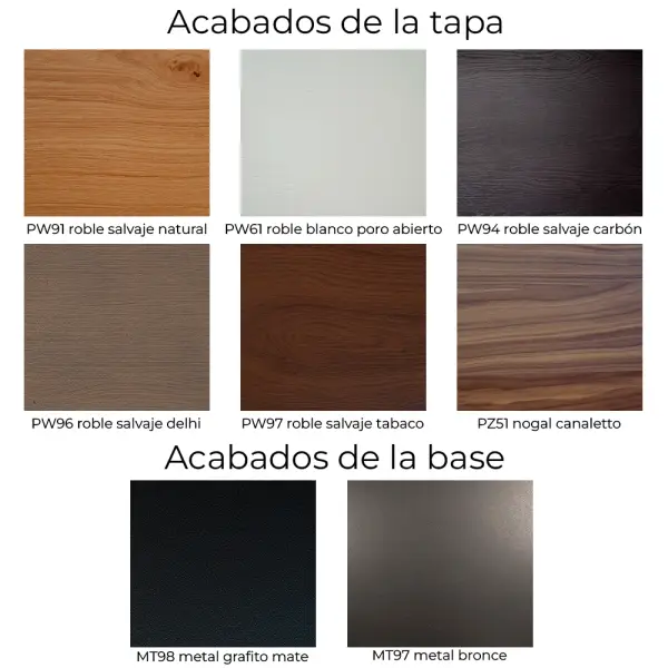 Mesa de comedor redonda extensible madera y metal Lycos