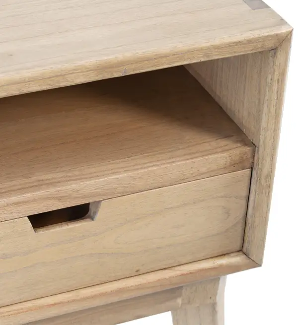 Mesita de noche 1 cajón natural Scandi