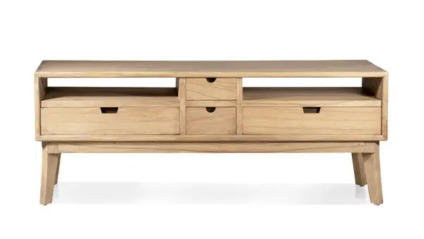 Mesa de television natural Scandi
