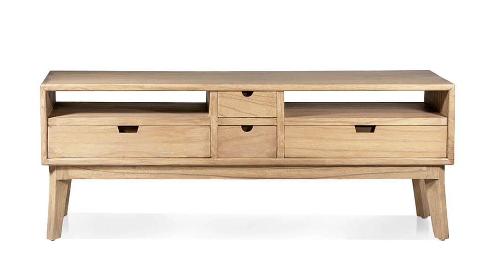 Mesa de television natural Scandi