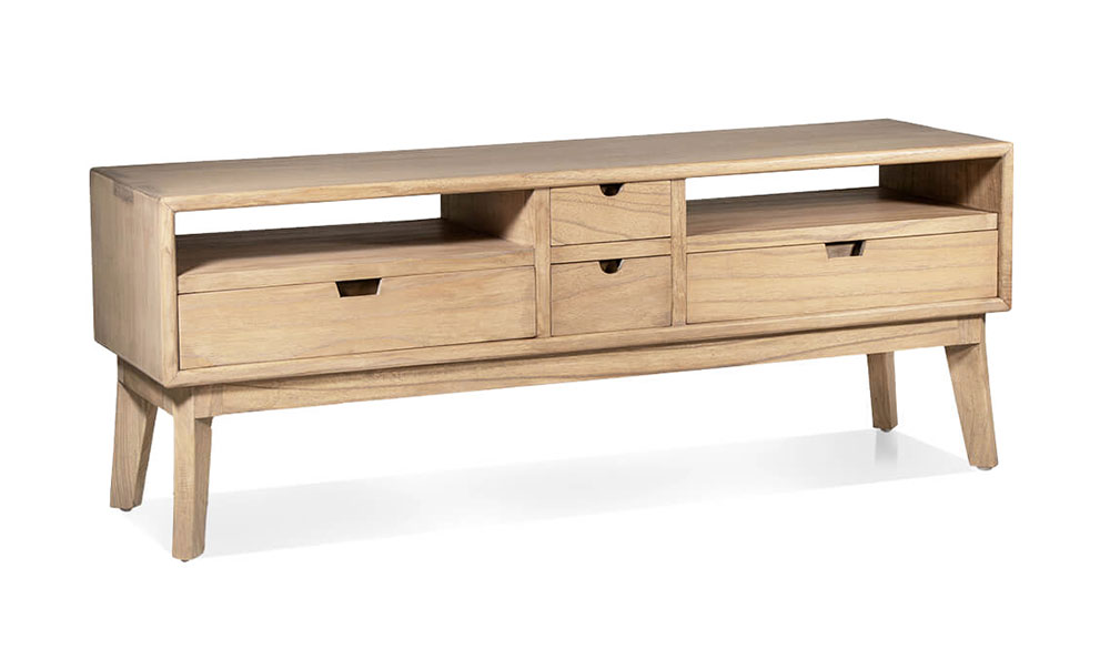 Mesa de television natural Scandi
