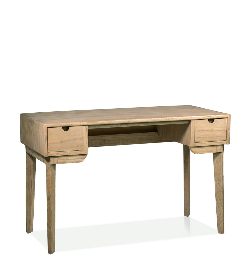 Mesa de escritorio 2 cajones natural Scandi