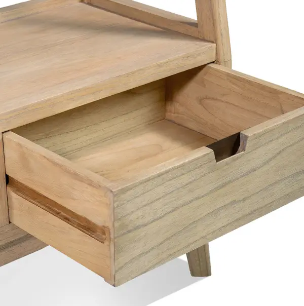 Libreria 2 cajones y 3 estantes natural Scandi