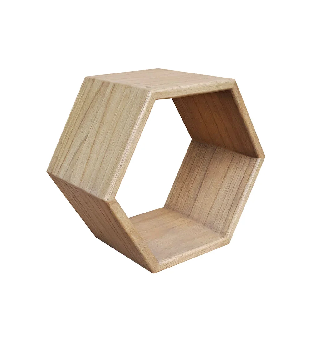 Estante exagonal natural Scandi