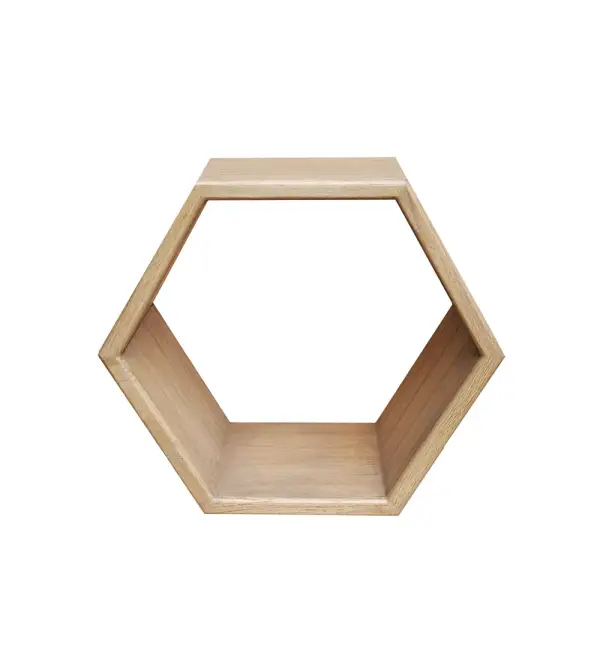 Estante exagonal natural Scandi