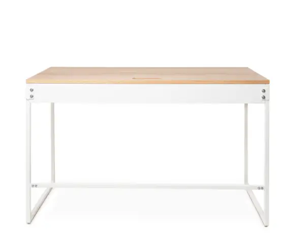 Escritorio minimalista blanco roble Hudson