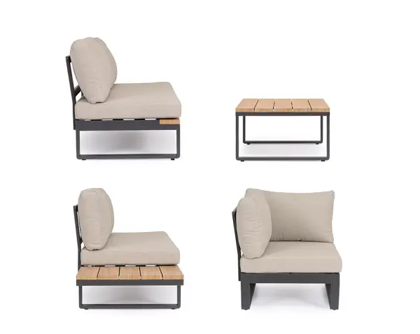 Set sofá esquina con cojines Zelmar