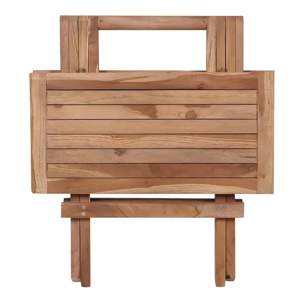 Mesa de auxiliar de jardín pequeña teca