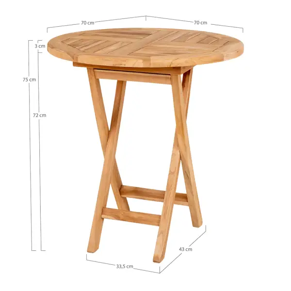 Mesa de comedor jardín pequeña Oviedo