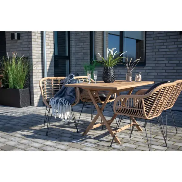 Mesa de comedor de jardín Óvido Grande