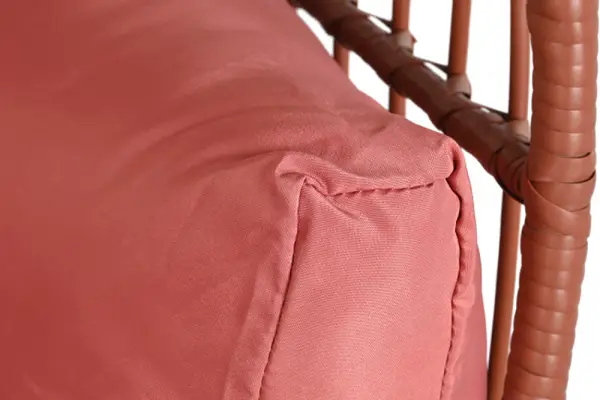 Sillón ratan sintético acero con cojines