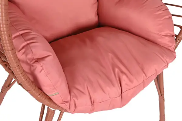 Sillón ratan sintético acero