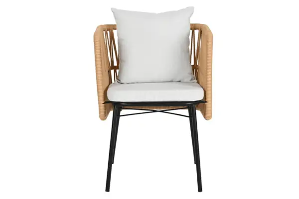 Silla acero poliéster gris