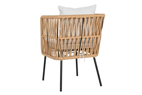 Silla acero poliéster gris